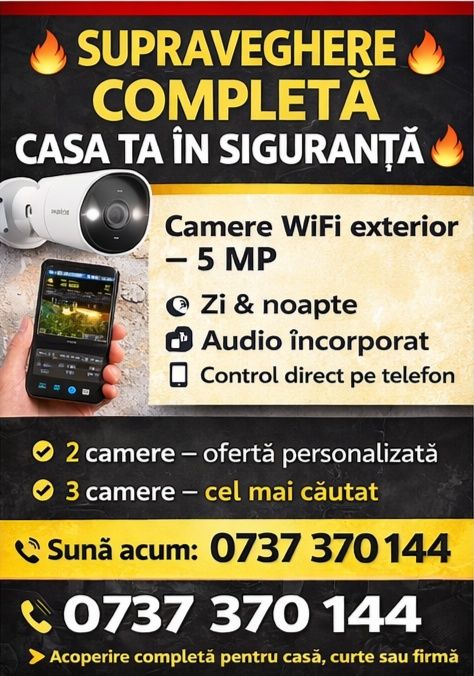 Instalez camere de supraveghere,sisteme antiefractie/Mentenanta pc.