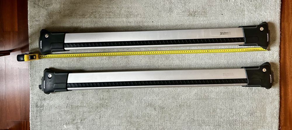 Bare transversale Thule Evo Raised Edge Silver