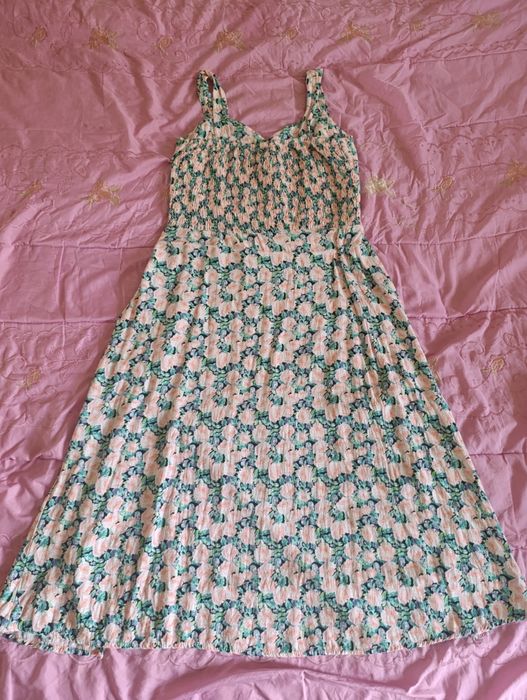 Сарафан для девочки на лямках