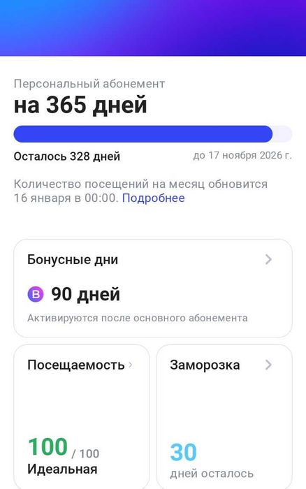 Продам абонемент 1Fit