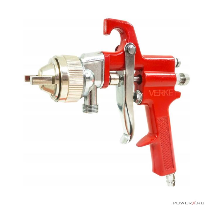 Pistol de vopsit pneumatic cu vas sub presiune separat de 10 litri,