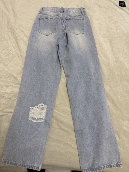 Дънки с широк крачол Zara, Shein