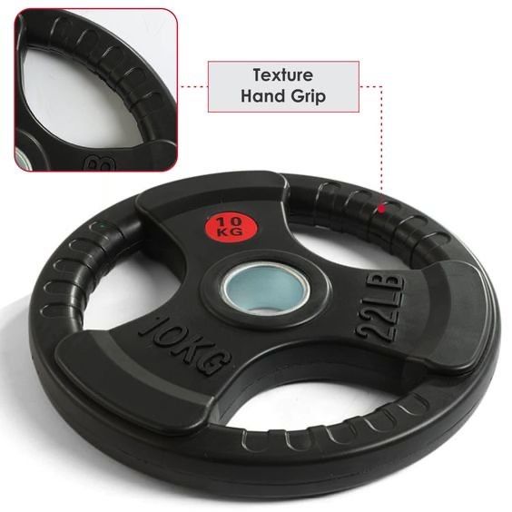 Топ цена Тежести дискове с 3 дръжки олимпйски ф50 2.5,5,10,15,20 кг