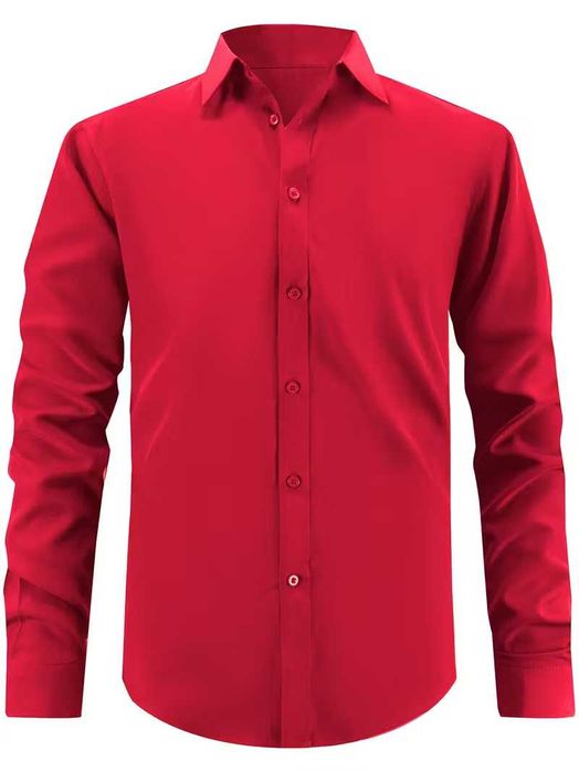 Червена мъжка риза. Размер: М.