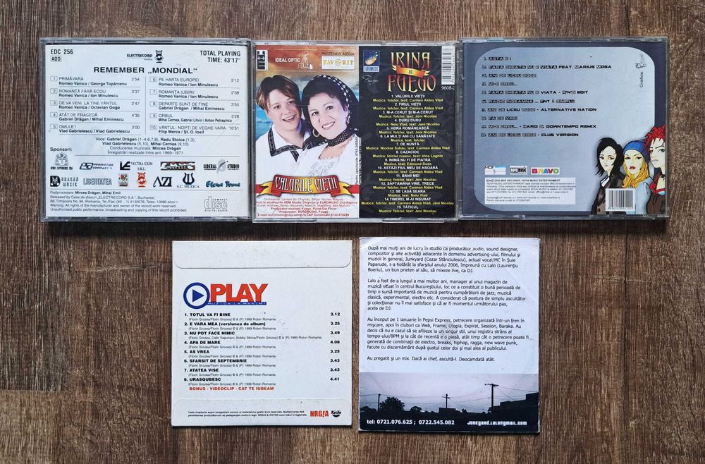 Lot 5 CD-uri audio originale romanesti
