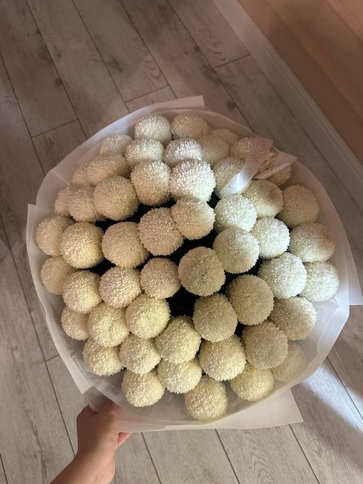 Свежий букет - белоснежные Момоко