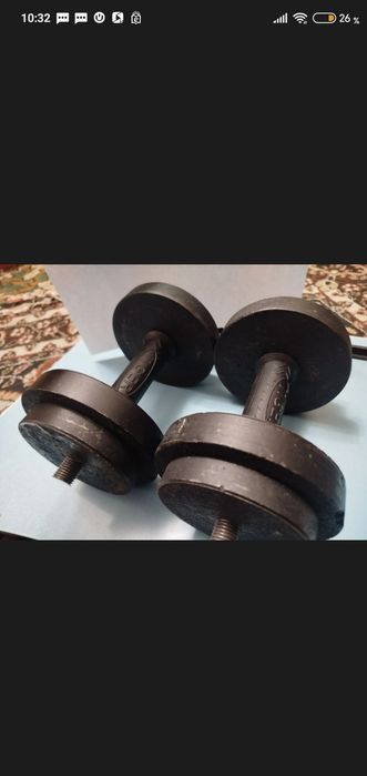 Gantel yangi 10 kg garantiya 1 yil