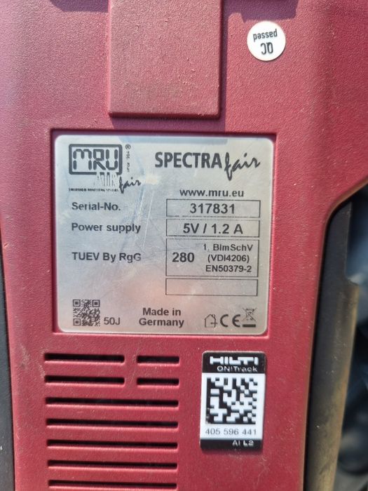 Analizor gaze Spectra MRU Air nu (testo)