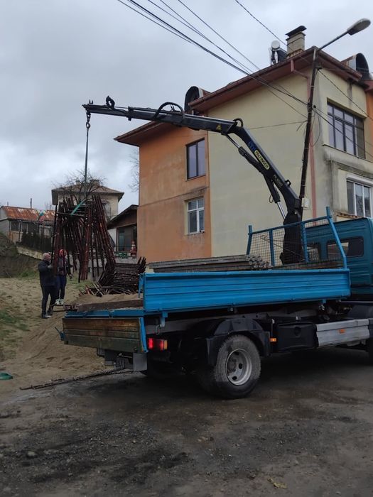 Транспортни услуги с кран и самосвал