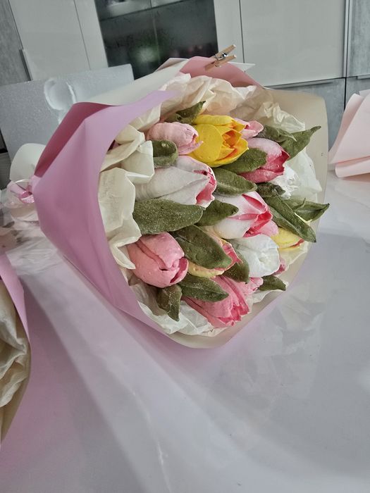 Подарок Алматы. Букет из зефира.