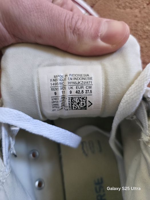 Tenisi Converse All Star Mid-Cap (Gleznă Căptușită) – Mărimea 42.5