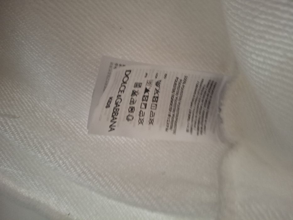 Trening Dolce & Gabbana– Alb cu Detalii Albastre