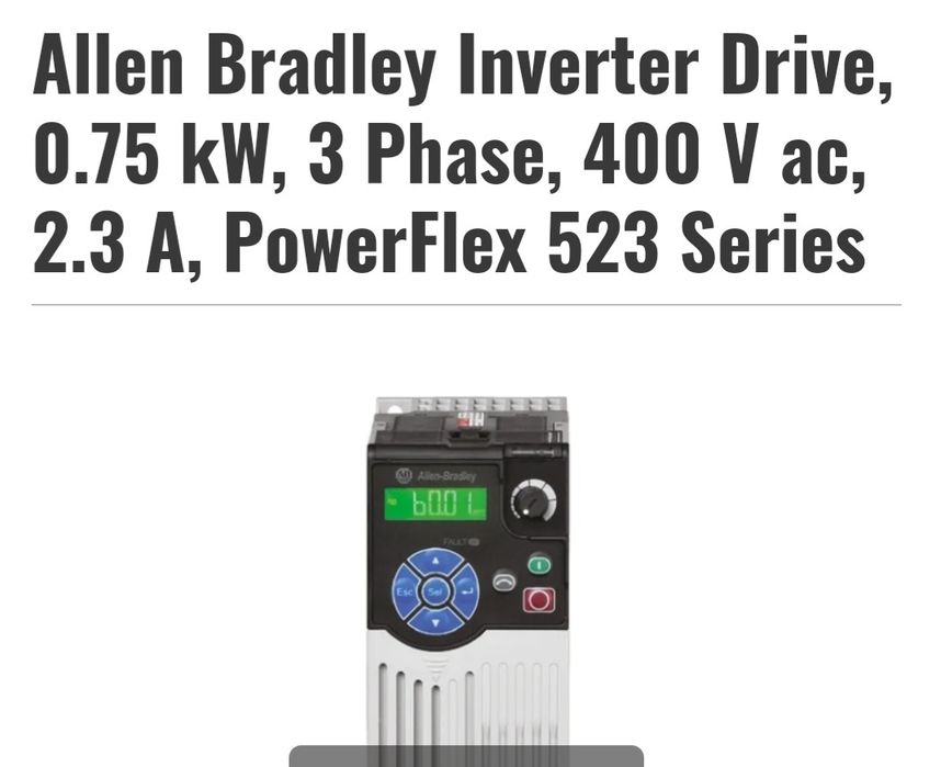 Invertor de frecventa Allen Bradley Inverter Drive, 0.75 kW