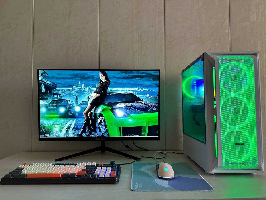 Игровой компьютер/Готовый полный комплект-RX 5500 XT DDR6 8GB/SSD 1 tb