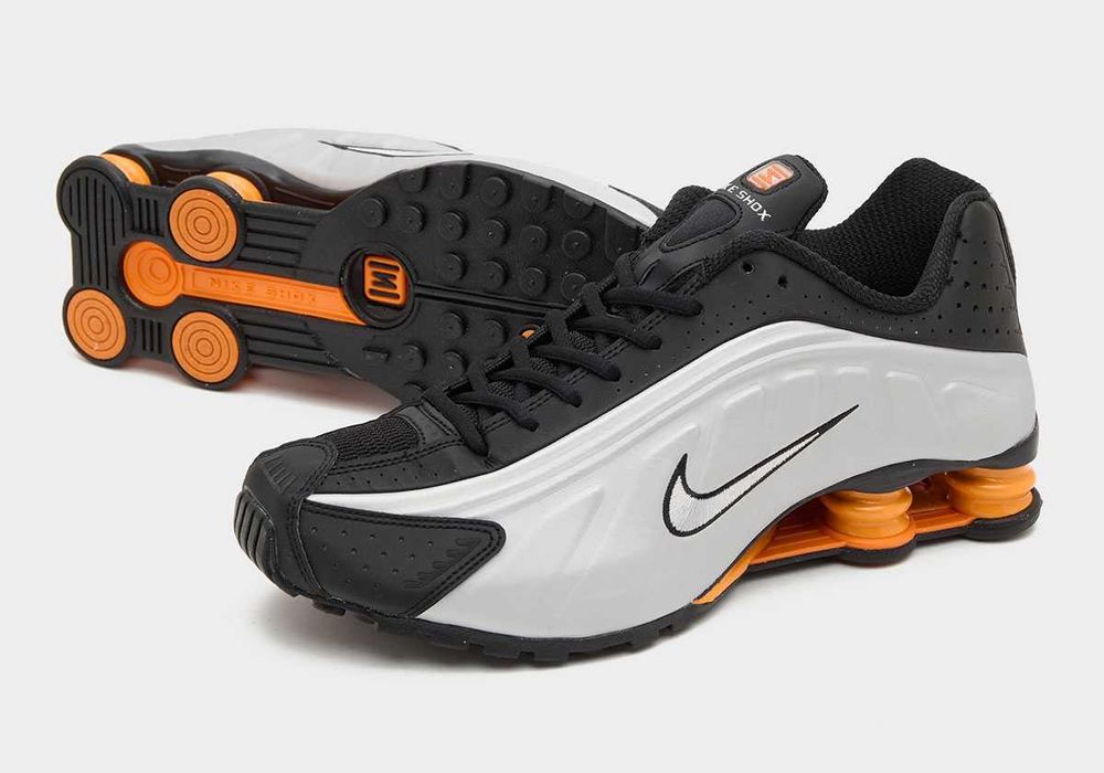 ORIGINAL Nike Shox R4 – Черно/Сребристо/Оранжево