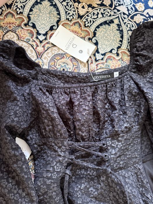 Черное платье мини