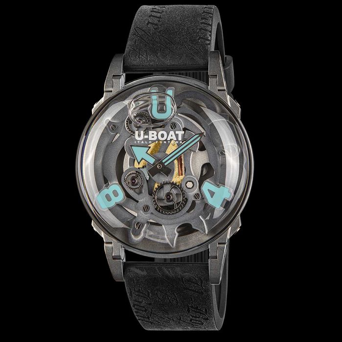 Ceas U-BOAT Capsoil U-65 44MM SS TURQUOISE, Garantie 2 ani, NOU!