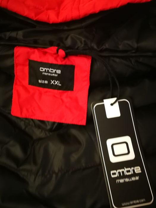 Мъжко ново червено зимно яке