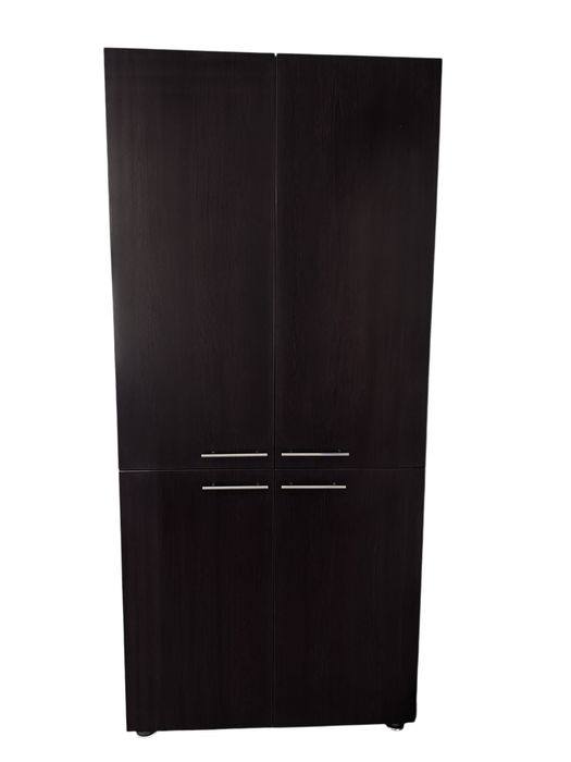 Dulap înalt din PAL, culoare wenge, 4 uși – stare foarte bună