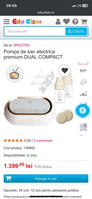 Spectra dual compact  pompa de san