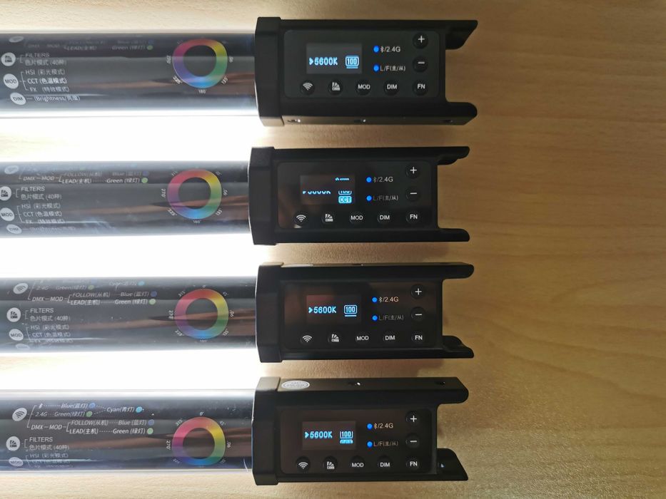Godox TL60-K4 професионален комплект от 4 бр. RGBWW LED пури