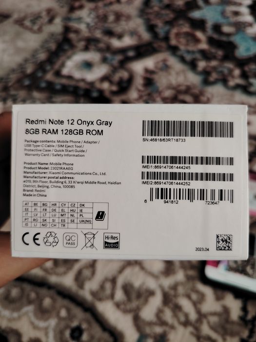 Redmi note 12  8/128