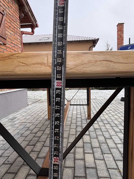 Masă din lemn masiv- Nuc + Cireș