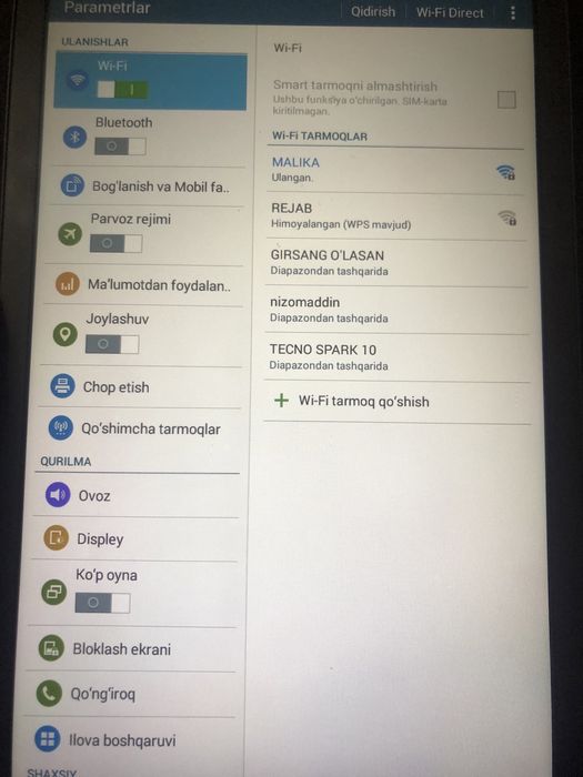 Samsung galaxy tab e planshet
