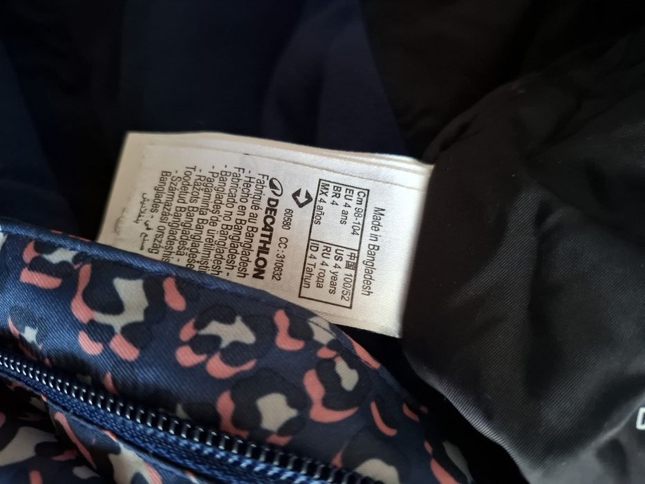 Costum Schi Calduros si Impermeabil Imprimeu Leoparzi copii, 4 ani