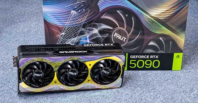 Видеокарта Palit GeForce RTX 5090 GameRock 32GB