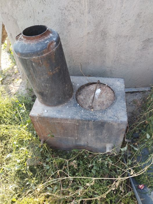 Сапог печь с угльом