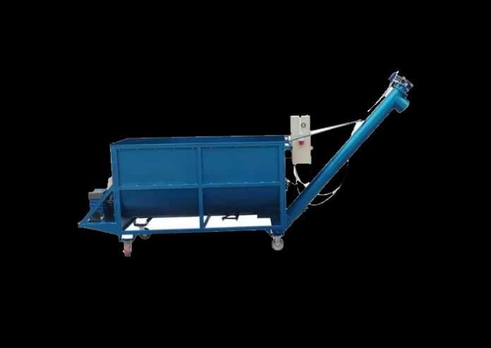 Amestecator orizontal 1000 l cu snec de descarcare NOU Garanție