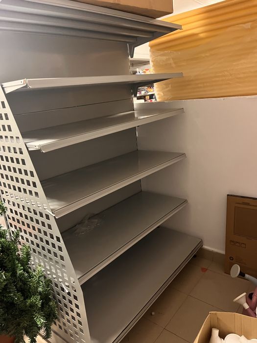 Професионални немски магазинни стелажи – Kaufland тип, модулни