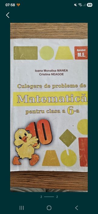 Culegere matematica clasa a6a