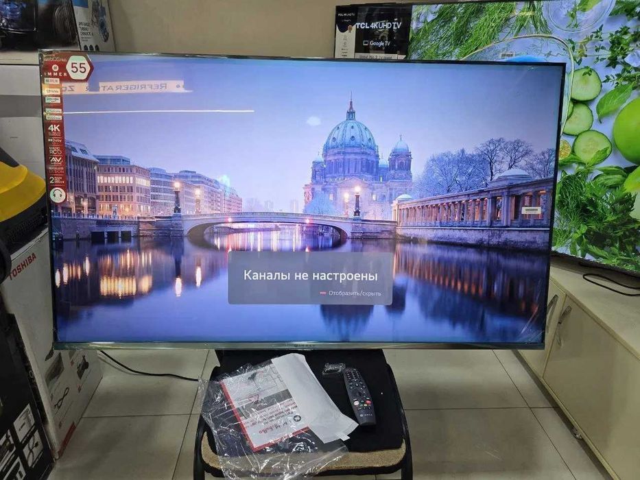 Телевизор Immer 4K Google TV Qled Со склада имеется доставка по городу
