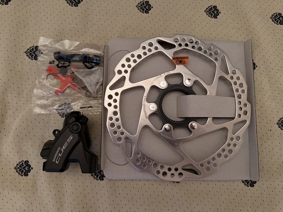 Калипер и ротор Shimano flat mount