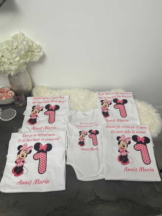 Tricouri personalizate pentru taiere mot/ taiere turta fata/baiat
