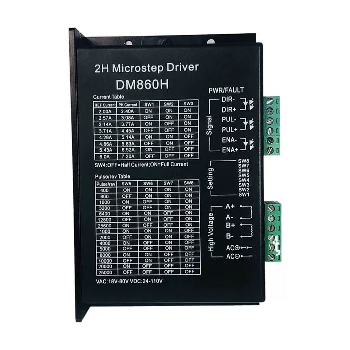 Шаговый драйвер.  DM860H. Cnc. ЧПУ. 860. Nema 34. DM860. Mach 3. Nema