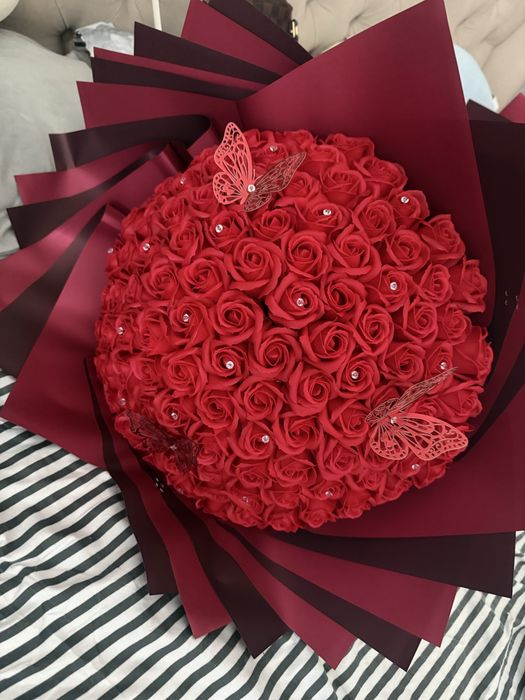 Buchet flori sapun