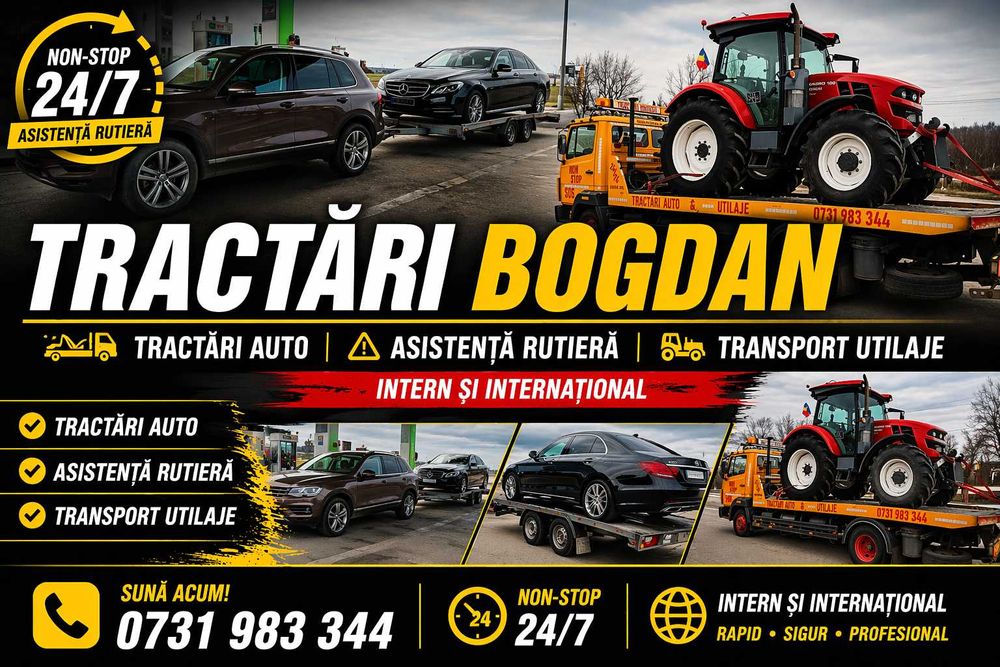 Tractari Auto Transport Utilaje
