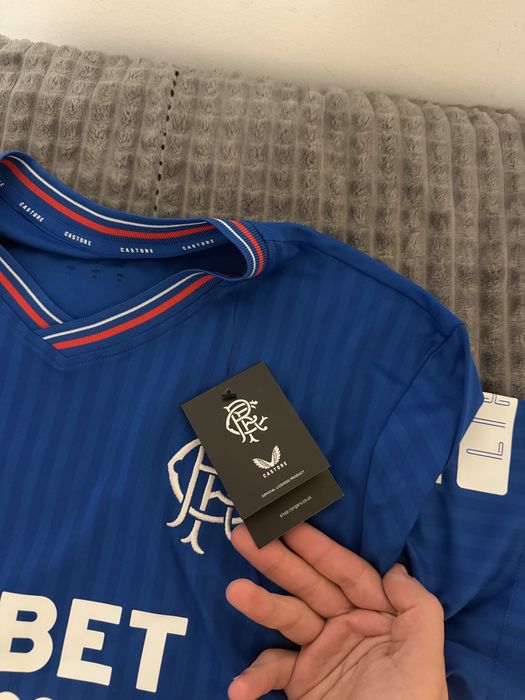 Tricou Rangers FC – Castore – nou, cu etichetă – mărime M