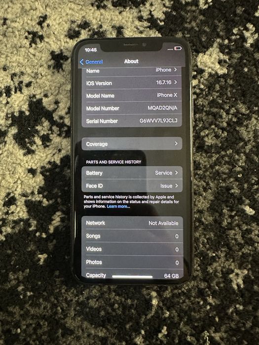 Vând iPhone X 64 gb