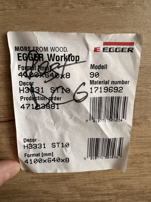 Contrablat panou spate EGGER stejar Nebraska H3331 ST10 313x64