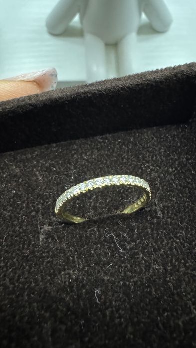 Inel din aur galben de 18K cu Diamante naturale