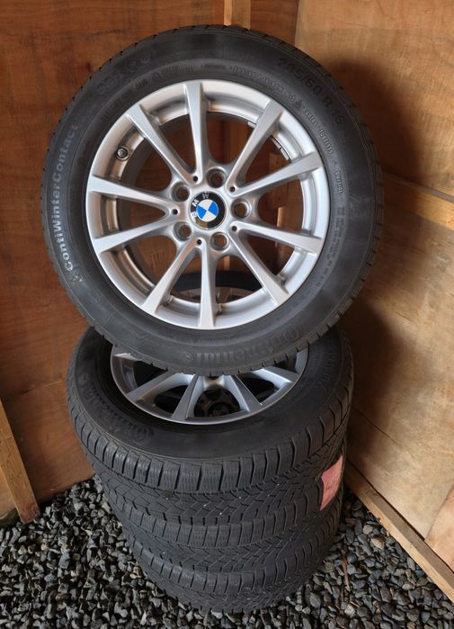 Set jante BMW originale 16 cu anvelope Continental M + S  205/60 R16