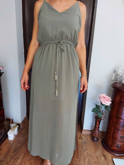 Rochie Guess, verde-kaki, mărimea S