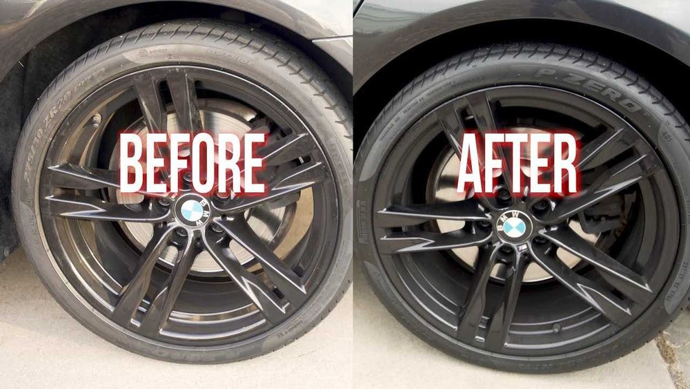 Negru cauciucuri concentrat 1L+2Lapa-5L.Solutie luciu anvelope