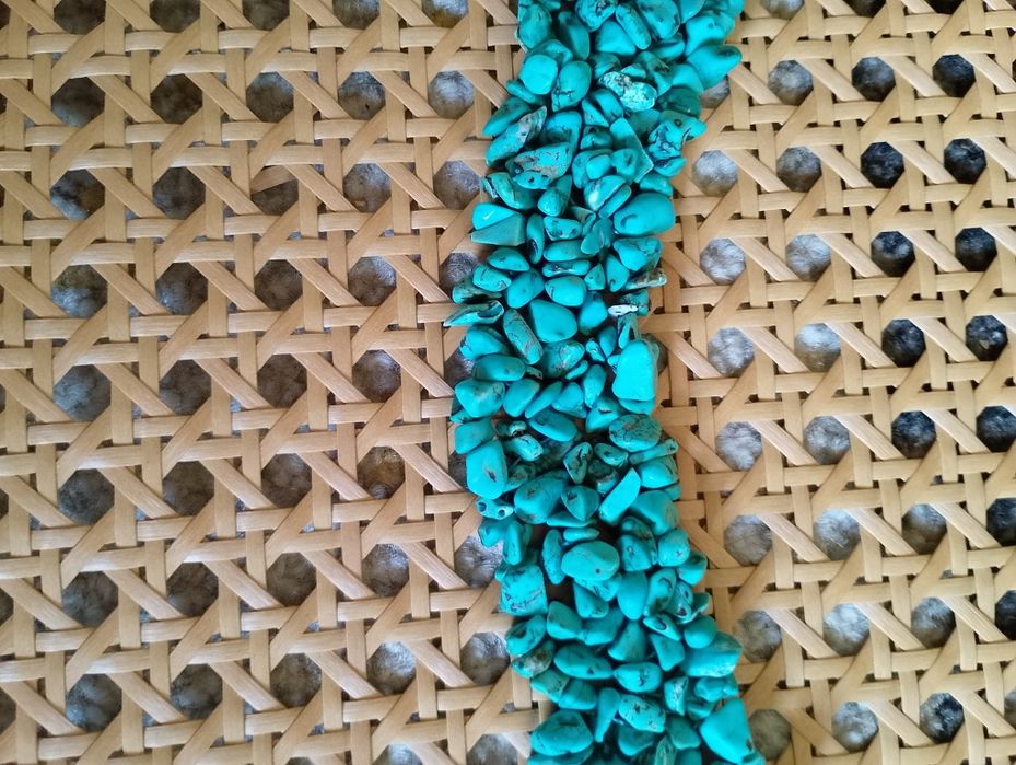 Великолепни колие и гривна естествен тюркоаз