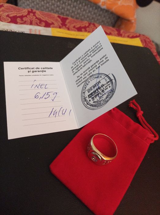 Inel aur model ghiul