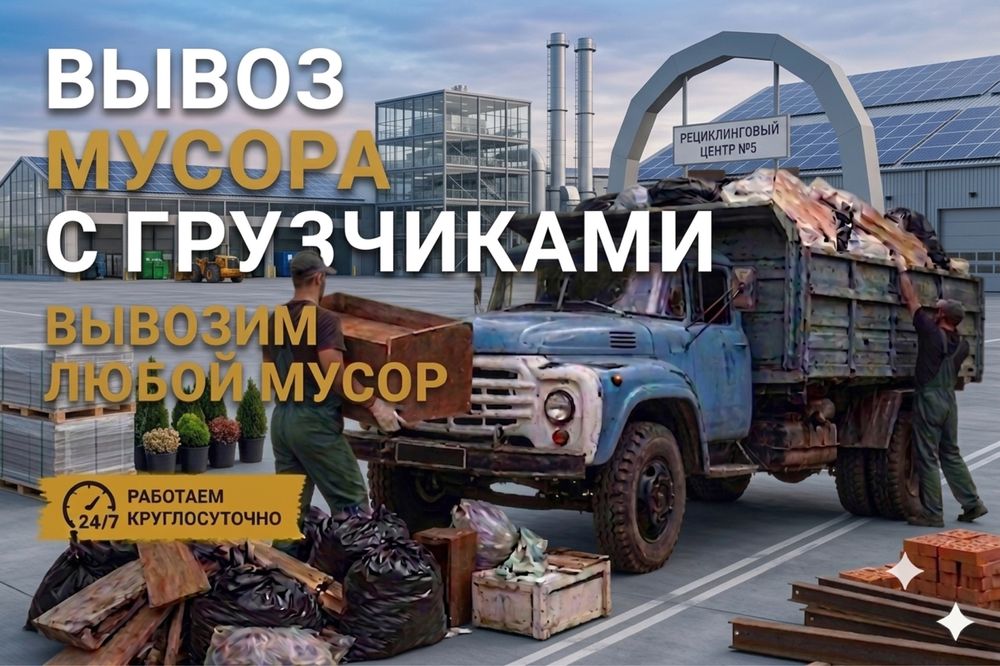 Вывоз мусора| Грузоперевозки| С Грузчиками
